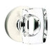 Emtek Windsor Crystal Knob with Disc Rosette in Polished Nickel