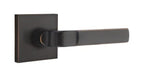 Emtek Aston Lever with Square Rosette in Oil Rubbed Bronze