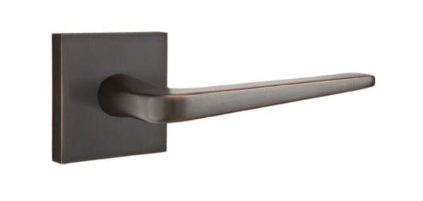 Emtek Athena Lever with Square Rosette in Oil Rubbed Bronze