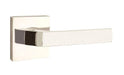 Emtek Dumont Lever with Square Rosette in Polished Nickel