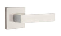 Emtek Dumont Lever with Square Rosette in Satin Nickel