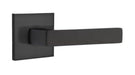 Emtek Dumont Lever with Square Rosette in Flat Black