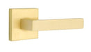 Emtek Dumont Lever with Square Rosette in Satin Brass