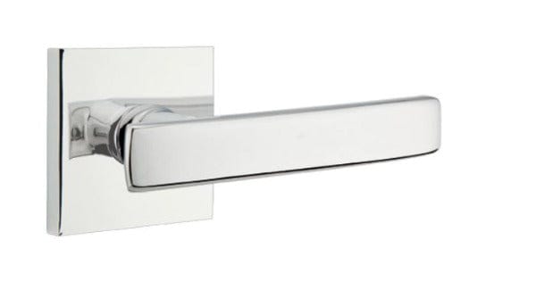 Emtek Geneva Lever with Square Rosette in Polished Chrome
