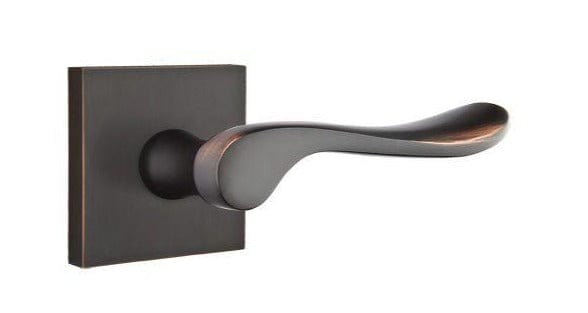 Emtek Luzern Lever with Square Rosette in Oil Rubbed Bronze