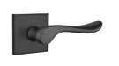 Emtek Luzern Lever with Square Rosette in Flat Black