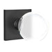 Emtek Bristol Crystal Knob with Square Rosette in Flat BlackEmtek Bristol Crystal Knob with Square Rosette in Satin Nickel Emtek Bristol Cyrstal Knob with Square Rosette in Flat Black
