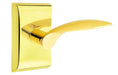 Emtek Mercury Lever with Neos Rosette in Unlacquered Brass