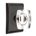 Emtek Windsor Crystal Knob with Neos Rosette in Oil Rubbed Bronze
