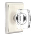 Emtek Windsor Crystal Knob with Neos Rosette in Satin Nickel