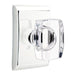 Emtek Windsor Crystal Knob with Neos Rosette in Polished Chrome