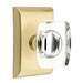 Emtek Windsor Crystal Knob with Neos Rosette in Satin Brass
