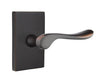 Emtek Luzern Lever with Modern Rectangular Rosette in Oil Rubbed Bronze