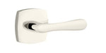 Emtek Basel Lever with Urban Modern Rosette in Polished Nickel