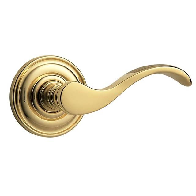 Baldwin Estate 5455V Wave Lever with Classic Rose