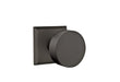 Emtek Bronze Round Knob with No. 6 Rosette in Flat Black