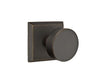 Emtek Bronze Round Knob with No. 6 Rosette in Medium Bronze