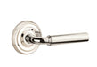 Emtek Manning Lever with Regular Rosette in Polished Nickel