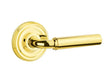 Emtek Manning Lever with Regular Rosette in Polished Brass