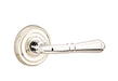 Emtek Turino Lever with Rectangular Rosette in Polished Nickel