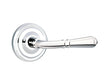 Emtek Turino Lever with Rectangular Rosette in Polished Chrome