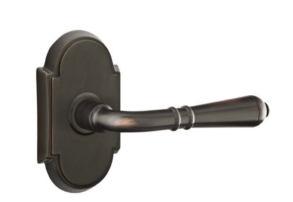 Emtek Turino Lever with No. 8 Rosette in Oil Rubbed Bronze