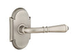 Emtek Turino Lever with No. 8 Rosette in Pewter