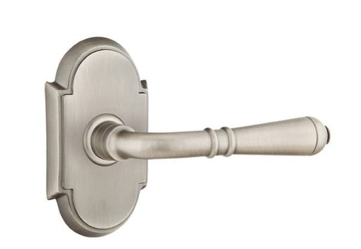 Emtek Turino Lever with No. 8 Rosette in Pewter