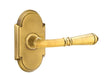 Emtek Turino Lever with No. 8 Rosette in French Antique