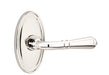 Emtek Turino Lever with Oval Rosette in Polished Nickel