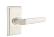 Emtek Milano Lever with Rectangular Rosette in Satin Nickel