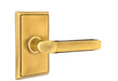 Emtek Milano Lever with Rectangular Rosette in French Antique