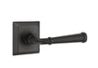 Emtek Merrimack Lever with Quincy Rosette in Flat Black