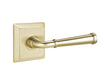 Emtek Merrimack Lever with Quincy Rosette in Satin Brass