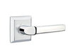 Emtek Milano Lever with Quincy Rosette in Polished Chrome