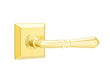 Emtek Turino Lever with Quincy Rosette in Polished Brass