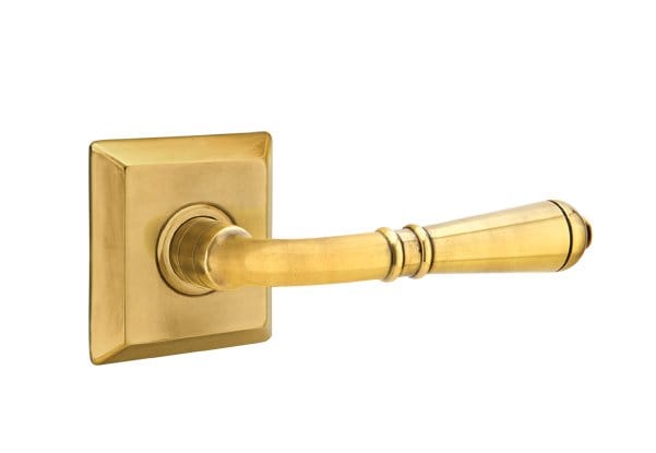 Emtek Turino Lever with Quincy Rosette in French Antique