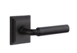 Emtek Manning Lever with Wilshire Rosette in Flat Black