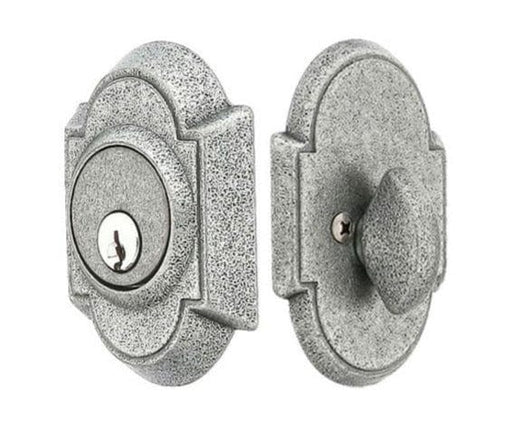 Emtek Wrought Steel #1 Single Cylinder Deadbolt in Satin Steel