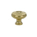 Emtek Round Waverly Cabinet Knob in Polished Brass