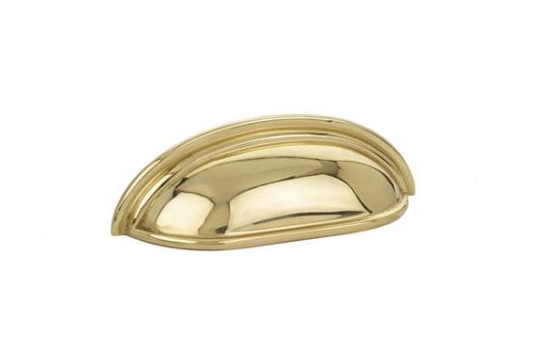 Emtek Traditional 3" Cup Pull in Polished Brass