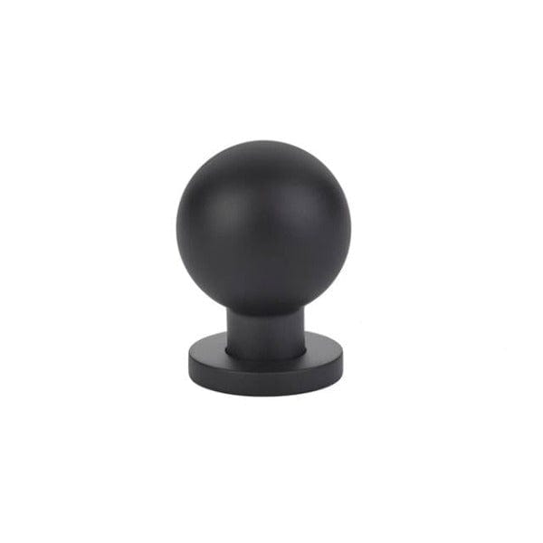 Emtek Globe 1 1/8" Cabinet Knob in Flat Black
