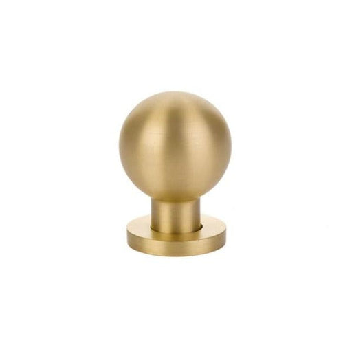 Emtek Globe 1 1/8" Cabinet Knob in Satin Brass
