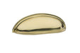 Emtek Traditional 4" Cup Pull in Polished Brass