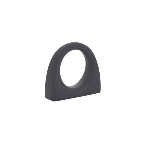Emtek Ring 1" Cabinet Knob in Flat Black