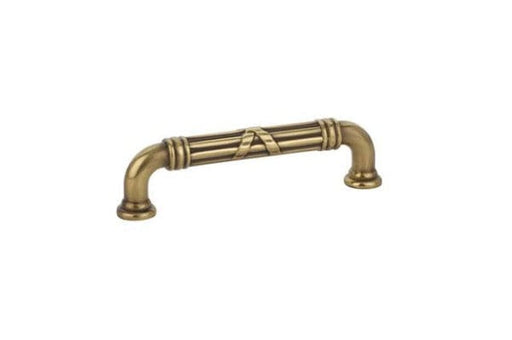 Emtek Ribbon & Reed Estate Cabinet Pull in French Antique