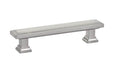 Emtek Geometric Rectangular 5" Cabinet Pull in Satin Nickel