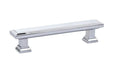 Emtek Geometric Rectangular 5" Cabinet Pull in Polished Chrome