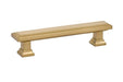 Emtek Geometric Rectangular 5" Cabinet Pull in Satin Brass