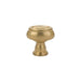 Emtek Geometric Oval Cabinet Knob in Satin Brass